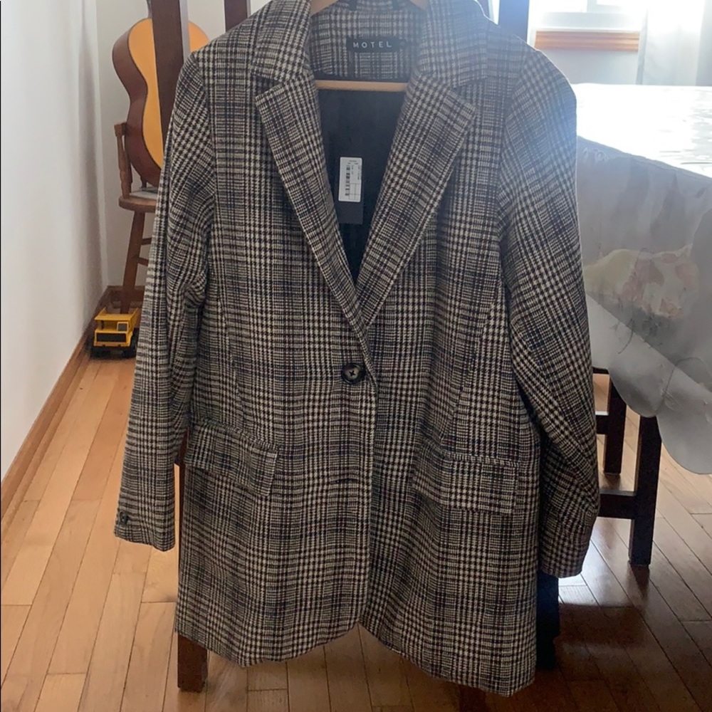 Motel Rocks Plaid Blazer